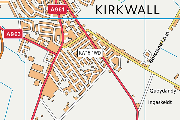 KW15 1WD map - OS VectorMap District (Ordnance Survey)