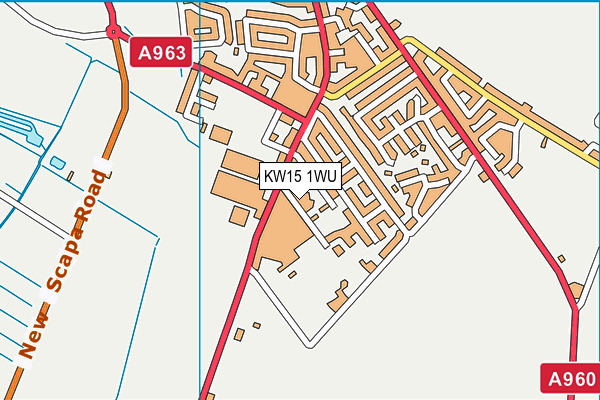 KW15 1WU map - OS VectorMap District (Ordnance Survey)