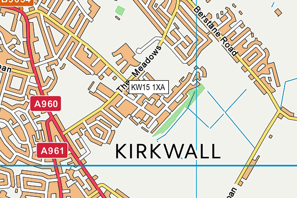 KW15 1XA map - OS VectorMap District (Ordnance Survey)
