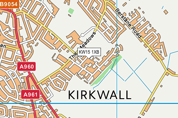 KW15 1XB map - OS VectorMap District (Ordnance Survey)