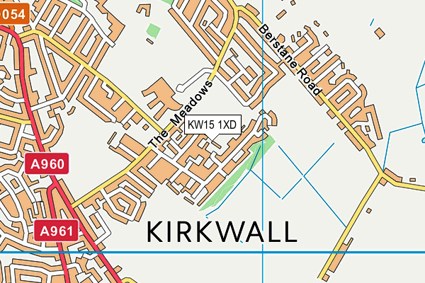 KW15 1XD map - OS VectorMap District (Ordnance Survey)