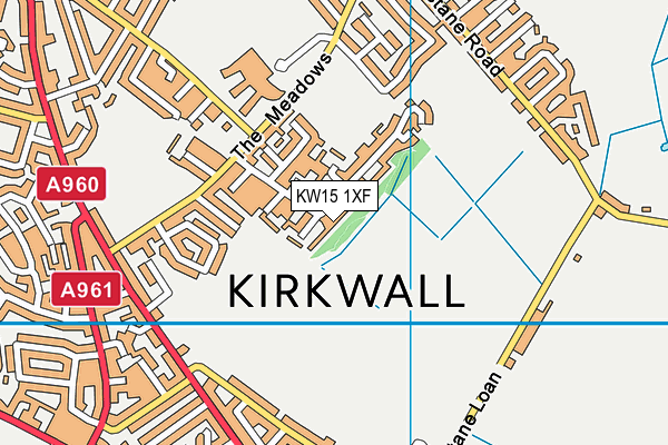 KW15 1XF map - OS VectorMap District (Ordnance Survey)
