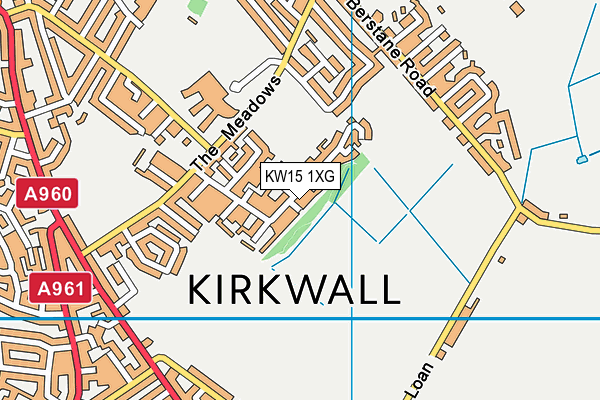 KW15 1XG map - OS VectorMap District (Ordnance Survey)