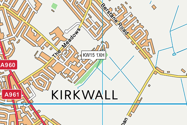 KW15 1XH map - OS VectorMap District (Ordnance Survey)