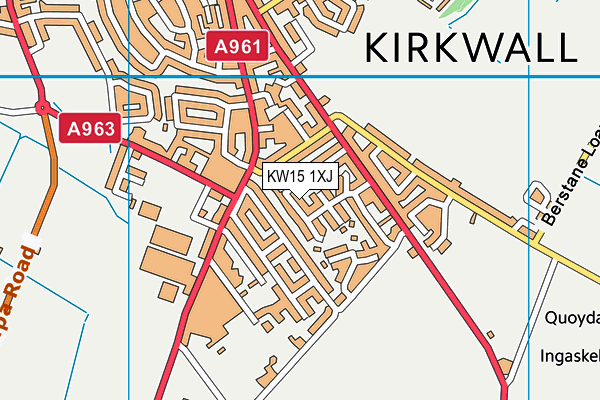 KW15 1XJ map - OS VectorMap District (Ordnance Survey)