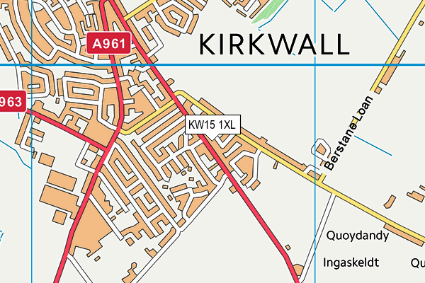 KW15 1XL map - OS VectorMap District (Ordnance Survey)
