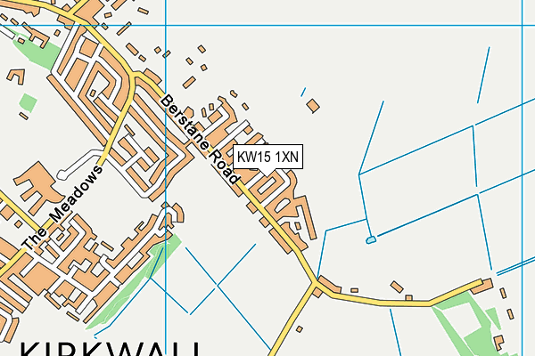 KW15 1XN map - OS VectorMap District (Ordnance Survey)