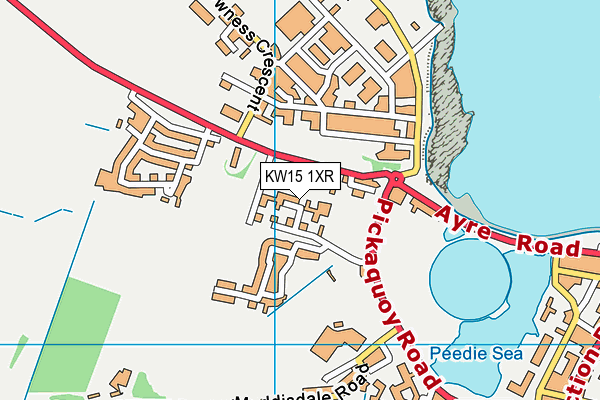 KW15 1XR map - OS VectorMap District (Ordnance Survey)