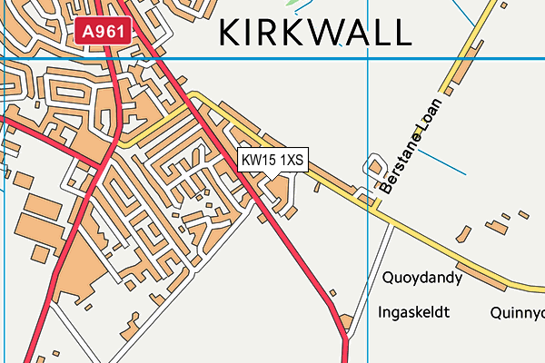 KW15 1XS map - OS VectorMap District (Ordnance Survey)
