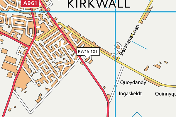 KW15 1XT map - OS VectorMap District (Ordnance Survey)