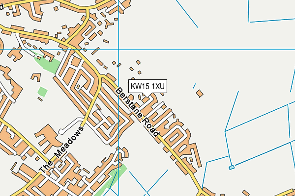 KW15 1XU map - OS VectorMap District (Ordnance Survey)