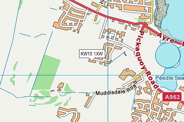 KW15 1XW map - OS VectorMap District (Ordnance Survey)