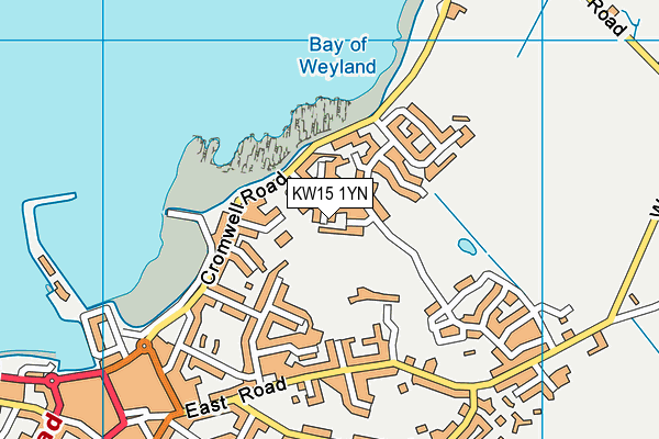 KW15 1YN map - OS VectorMap District (Ordnance Survey)