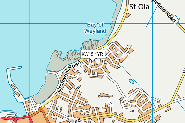 KW15 1YR map - OS VectorMap District (Ordnance Survey)