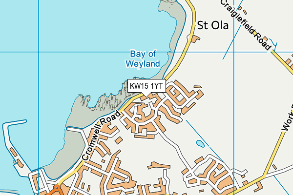 KW15 1YT map - OS VectorMap District (Ordnance Survey)