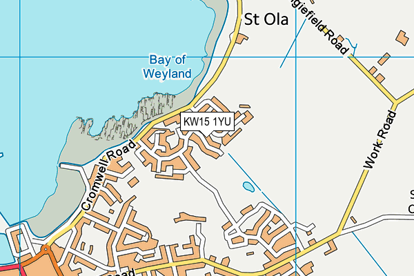 KW15 1YU map - OS VectorMap District (Ordnance Survey)