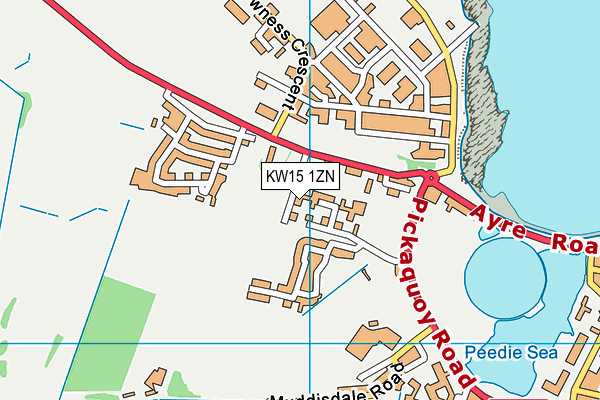 KW15 1ZN map - OS VectorMap District (Ordnance Survey)