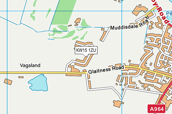 KW15 1ZU map - OS VectorMap District (Ordnance Survey)