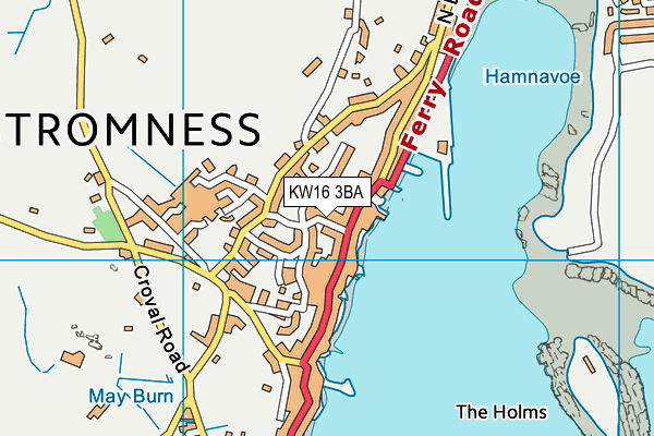 KW16 3BA map - OS VectorMap District (Ordnance Survey)