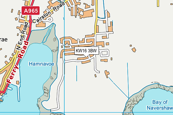 KW16 3BW map - OS VectorMap District (Ordnance Survey)
