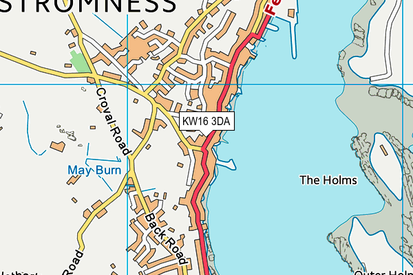 KW16 3DA map - OS VectorMap District (Ordnance Survey)