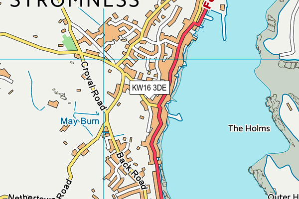 KW16 3DE map - OS VectorMap District (Ordnance Survey)