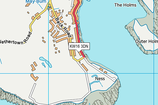 KW16 3DN map - OS VectorMap District (Ordnance Survey)