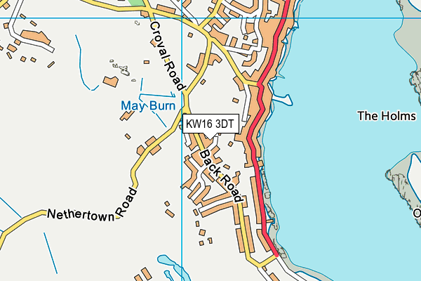 KW16 3DT map - OS VectorMap District (Ordnance Survey)