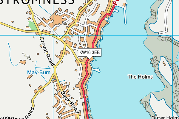 KW16 3EB map - OS VectorMap District (Ordnance Survey)
