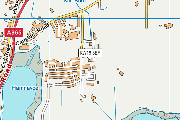 KW16 3EF map - OS VectorMap District (Ordnance Survey)