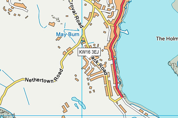 KW16 3EJ map - OS VectorMap District (Ordnance Survey)