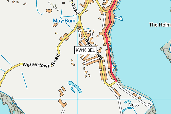 KW16 3EL map - OS VectorMap District (Ordnance Survey)