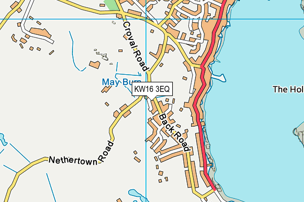 KW16 3EQ map - OS VectorMap District (Ordnance Survey)