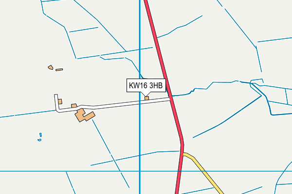 KW16 3HB map - OS VectorMap District (Ordnance Survey)