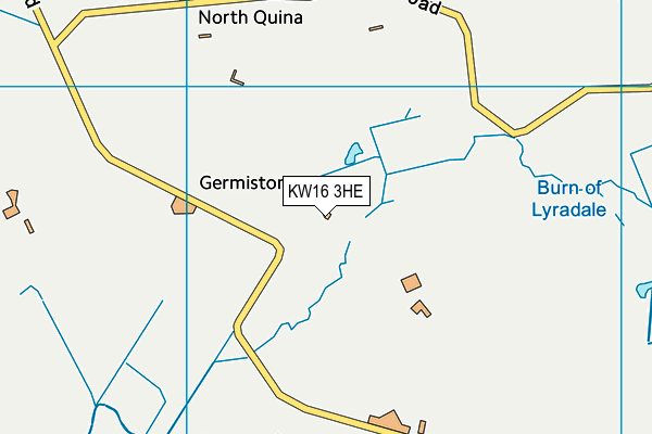 KW16 3HE map - OS VectorMap District (Ordnance Survey)