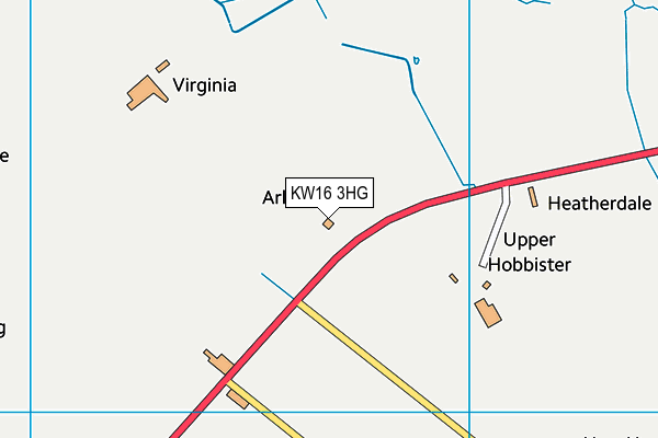 KW16 3HG map - OS VectorMap District (Ordnance Survey)