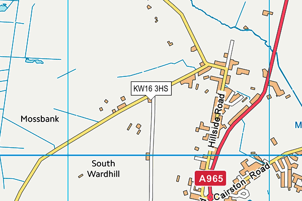 KW16 3HS map - OS VectorMap District (Ordnance Survey)