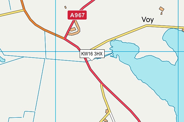 KW16 3HX map - OS VectorMap District (Ordnance Survey)