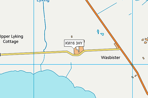 KW16 3HY map - OS VectorMap District (Ordnance Survey)