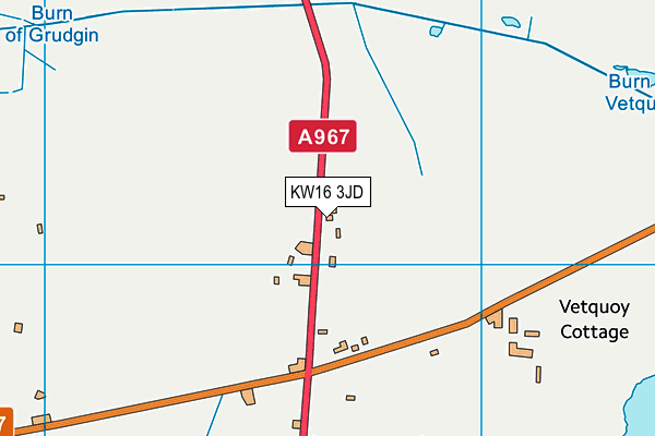 KW16 3JD map - OS VectorMap District (Ordnance Survey)