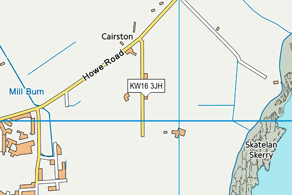 KW16 3JH map - OS VectorMap District (Ordnance Survey)