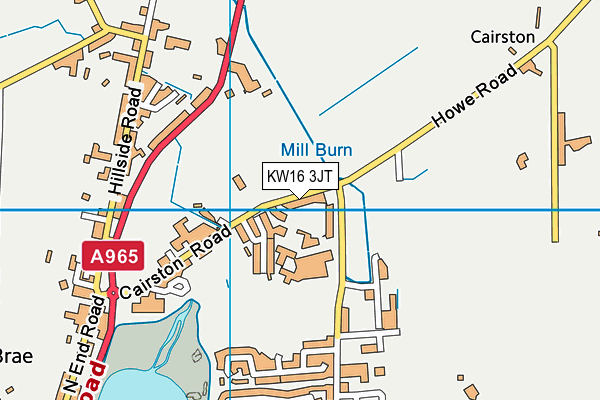 KW16 3JT map - OS VectorMap District (Ordnance Survey)