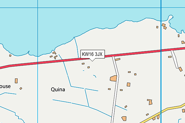 KW16 3JX map - OS VectorMap District (Ordnance Survey)