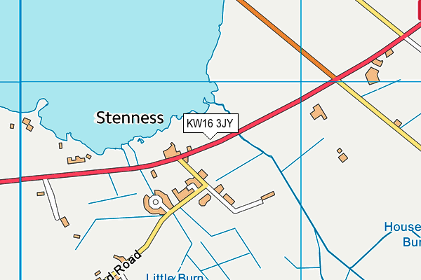 KW16 3JY map - OS VectorMap District (Ordnance Survey)