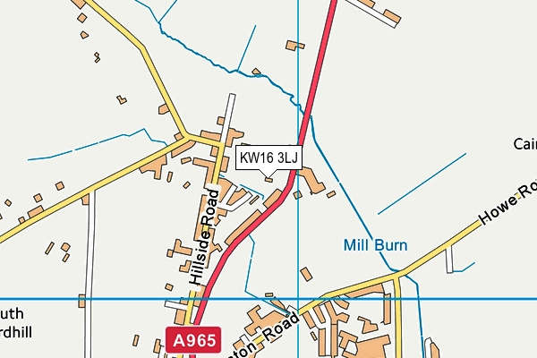 KW16 3LJ map - OS VectorMap District (Ordnance Survey)