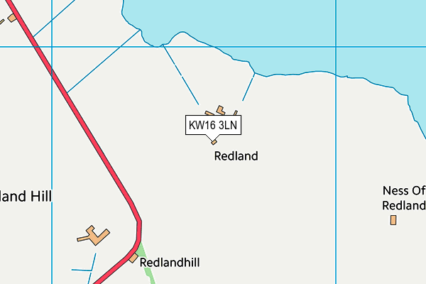 KW16 3LN map - OS VectorMap District (Ordnance Survey)