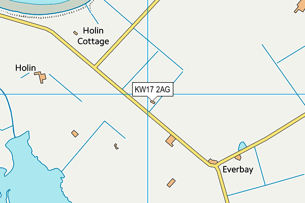 KW17 2AG map - OS VectorMap District (Ordnance Survey)
