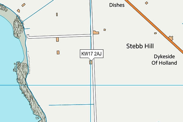 KW17 2AJ map - OS VectorMap District (Ordnance Survey)