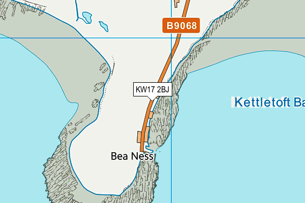 KW17 2BJ map - OS VectorMap District (Ordnance Survey)
