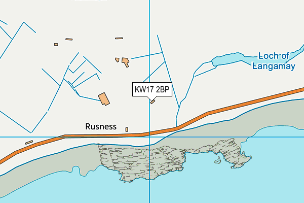 KW17 2BP map - OS VectorMap District (Ordnance Survey)